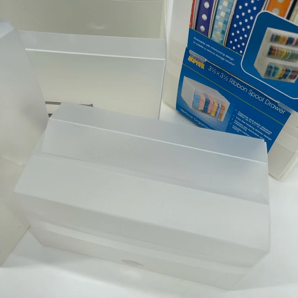 Cropper Hopper 4x6 Embellishment Drawer and 3 Ribbon Spool Drawers